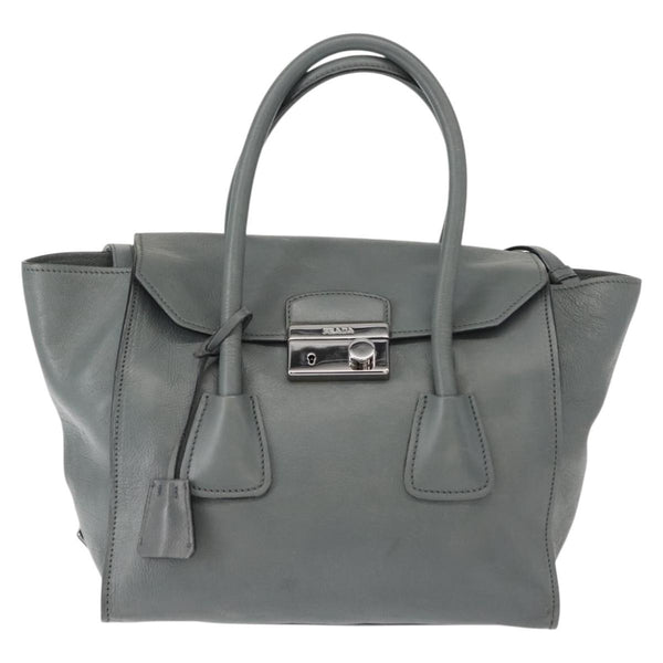 Prada Twin Pocket Lock Flap Tote Glace Calf Small - image 1