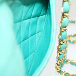 Chanel Square Classic Single Flap Bag Quilted Lambskin Mini - image 19