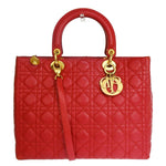 Christian Dior Vintage Lady Dior Bag Cannage Quilt Lambskin Medium - image 1