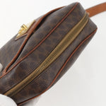 Celine Vintage Macadam Shoulder Bag Canvas and Leather - image 14