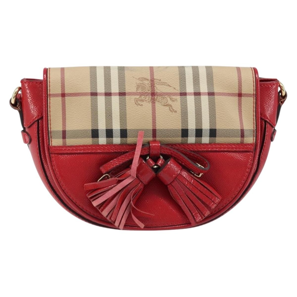 Burberry Maydown Crossbody Bag Haymarket Coated Canvas and Leather Small - image 1