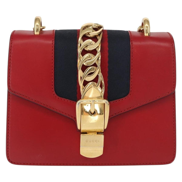 Gucci Sylvie Chain Shoulder Bag Leather Mini - image 1