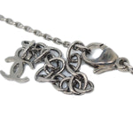 Chanel CC Heart Pendant Necklace Metal and Enamel - image 4
