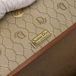 Christian Dior Vintage Honeycomb Flap Crossbody Bag Canvas and Leather - image 6