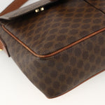 Celine Vintage Macadam Circle Logo Shoulder Bag Canvas and Leather - image 9