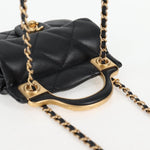 Chanel Lady Handle Flap Card Holder on Chain Quilted Calfskin - image 19