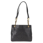 Chanel Vintage CC Chain Tote Caviar Large - image 19