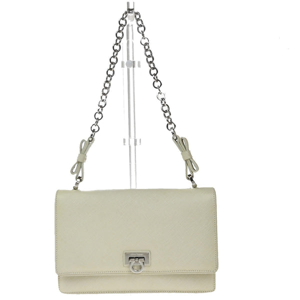 Salvatore Ferragamo Gancini Shoulder Bag Leather - image 1