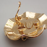 Chanel Vintage Clip-On Earrings Metal with Faux Pearl - image 9