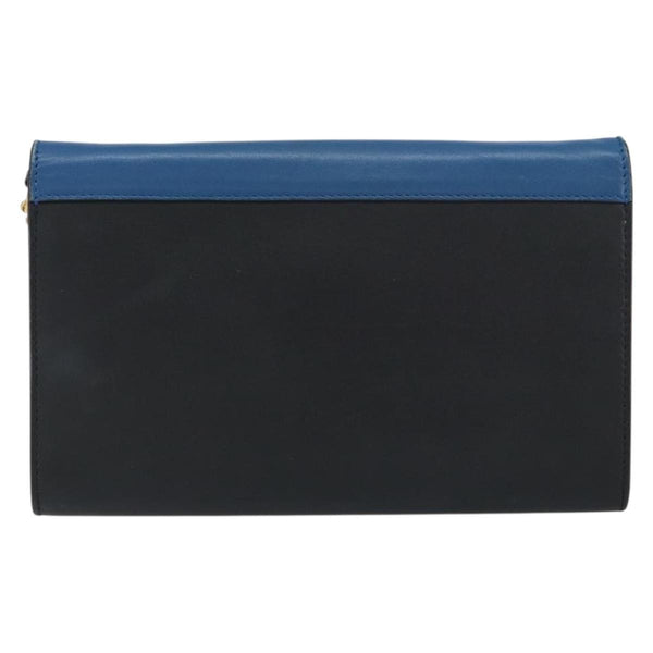 Celine Pocket Envelope Wallet on Chain Leather Medium