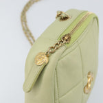 Chanel Diamond Chain Crossbody Bag Quilted Lambskin Small - image 12