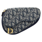 Christian Dior Vintage Saddle Coin Purse Diorissimo Canvas - image 1