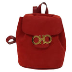 Salvatore Ferragamo Gancini Flap Drawstring Backpack Suede - image 15