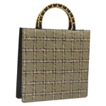 Chanel Vintage Chocolate Bar Tote Leather - image 1
