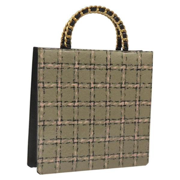 Chanel Vintage Chocolate Bar Tote Leather - image 1