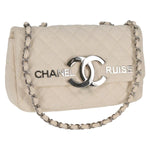 Chanel Cruise Flap Bag Quilted Canvas Medium - image 1