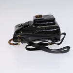 Gucci Vintage Bamboo Backpack Patent Mini - image 4