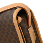Celine Vintage Macadam Shoulder Bag Canvas and Leather - image 9