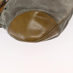 Salvatore Ferragamo Gancini handbag Suede - image 11
