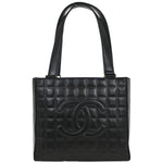 Chanel Chocolate Bar CC Tote Quilted Leather Small - image 1
