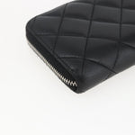 Chanel Zip Around Organizer Wallet Quilted Lambskin Large - image 11