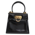 Salvatore Ferragamo Gancini Convertible Top Handle Bag Patent Leather - image 1