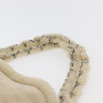 Chanel Vintage Embroidered CC Chain Tote Quilted Suede and Shearling - image 18