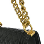 Chanel Boy Flap Bag Quilted Caviar Small - image 9