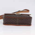 Celine Vintage Macadam Circle Logo Shoulder Bag Canvas and Leather - image 15