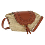 Chloe Marcie Basket Bag Raffia and Leather Small - image 19