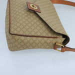 Celine Vintage Macadam Circle Logo Shoulder Bag Canvas and Leather - image 4
