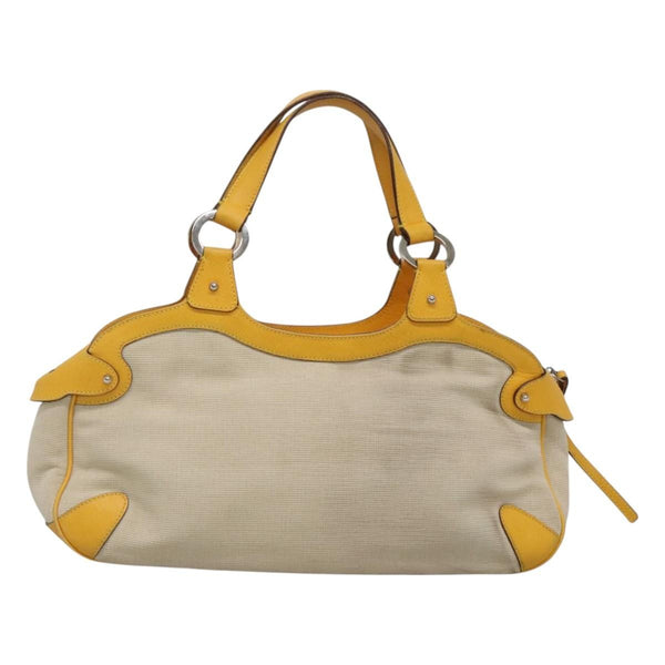 Salvatore Ferragamo Gancini handbag Canvas and Leather
