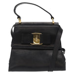 Salvatore Ferragamo Vintage Vara Bow Top Handle Bag Leather Mini - image 1