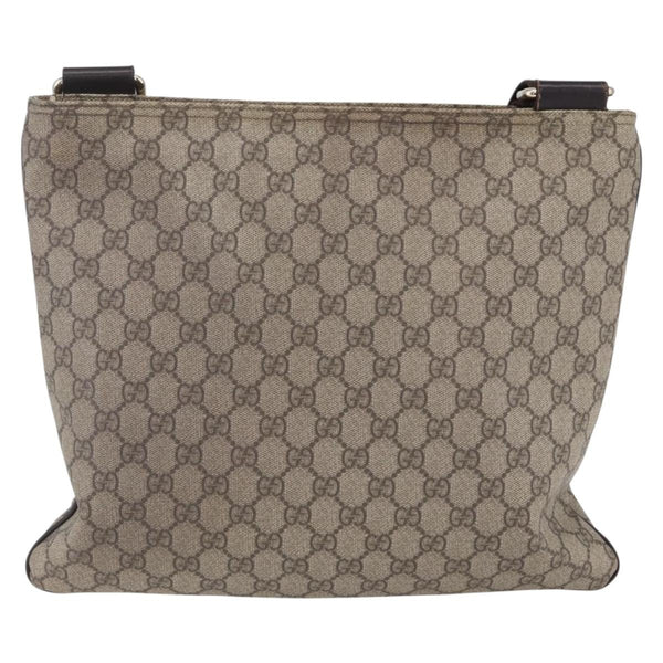 Gucci Zip Top Messenger Bag GG Coated Canvas Large
