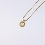 Christian Dior CD Round Pendant Necklace Metal - image 3