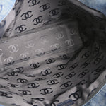 Chanel Vintage CC Tote Denim Large - image 3