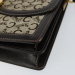 Celine C Sulky Shoulder bag Canvas and Leather - image 9
