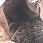 Chanel Vintage Embroidered CC Chain Tote Quilted Suede and Shearling - image 3