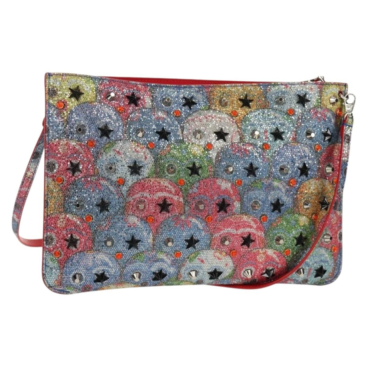 Christian Louboutin Loubiclutch Spiked Printed Leather - image 1