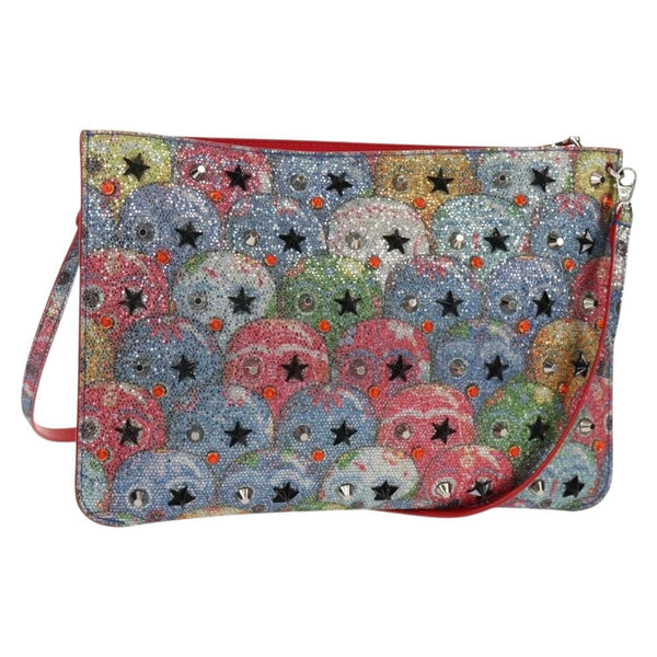 Christian Louboutin Loubiclutch Spiked Printed Leather - image 1