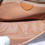 Celine Vintage Macadam Circle Logo Shoulder Bag Canvas and Leather - image 5
