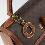Celine Vintage Convertible Top Handle Bag Macadam Coated Canvas Medium - image 13