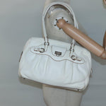 Salvatore Ferragamo Gancini Buckle Shoulder Bag Leather Large - image 13
