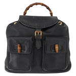 Gucci Vintage Bamboo Backpack Leather - image 1