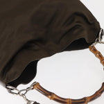Gucci Vintage Bamboo Handle Bag Nylon - image 15