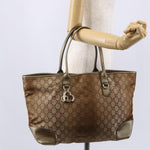 Gucci Heart Bit Open Tote GG Canvas with Leather Large - image 14
