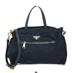 Prada Zip Convertible Shopping Tote Tessuto with Saffiano Leather Medium - image 1