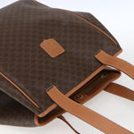 Celine Vintage Macadam Shoulder Bag Canvas and Leather - image 14