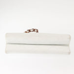 Chanel Wooden Frame Striped Shoulder Bag Leather - image 20