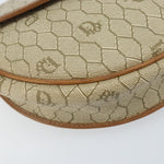Christian Dior Vintage Honeycomb Shoulder Bag Canvas and Leather - image 9